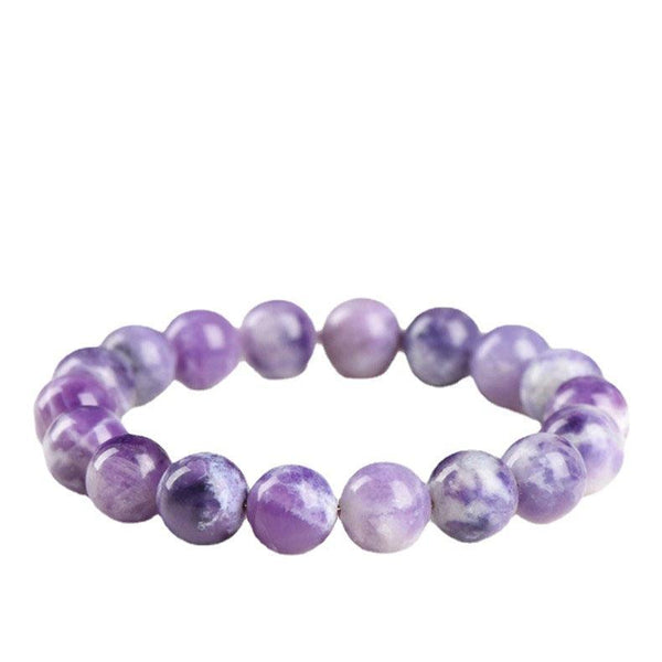 12mm amethyst opal bead crystal bracelet