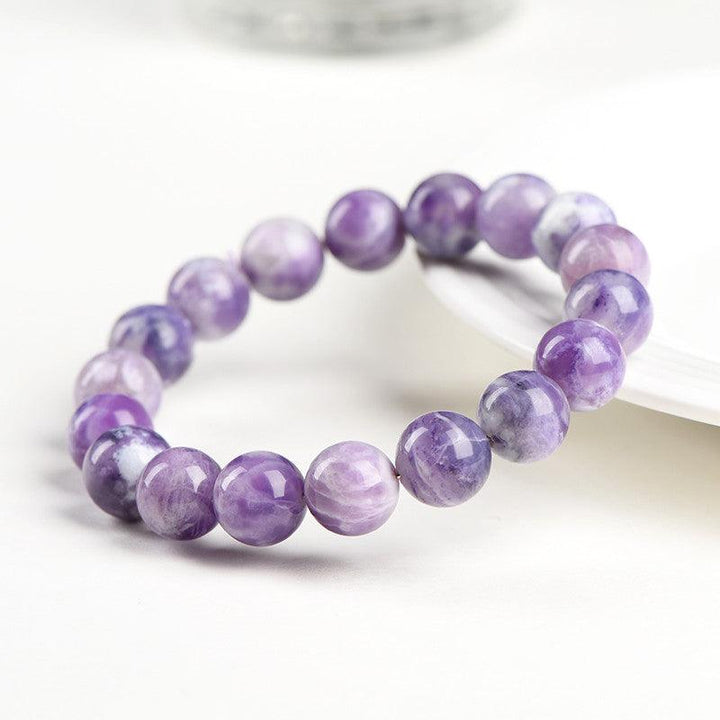12mm amethyst opal bead crystal bracelet