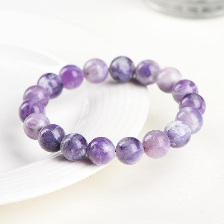 12mm amethyst opal bead crystal bracelet