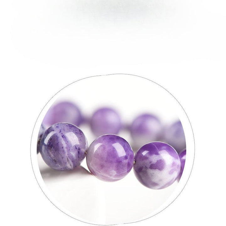 12mm amethyst opal bead crystal bracelet