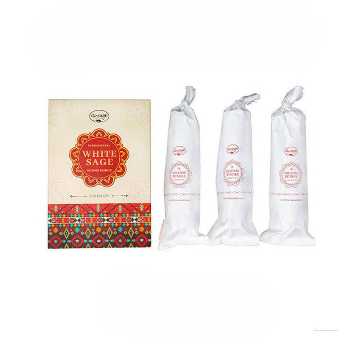 5 sage smudge kit floral petals white sage abalond shell turkey feather aroma stand