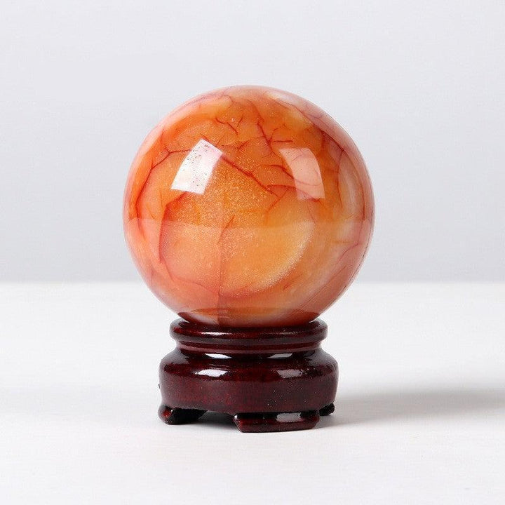 details of 5cm natural crystal ball ornament raw stone desktop crafts