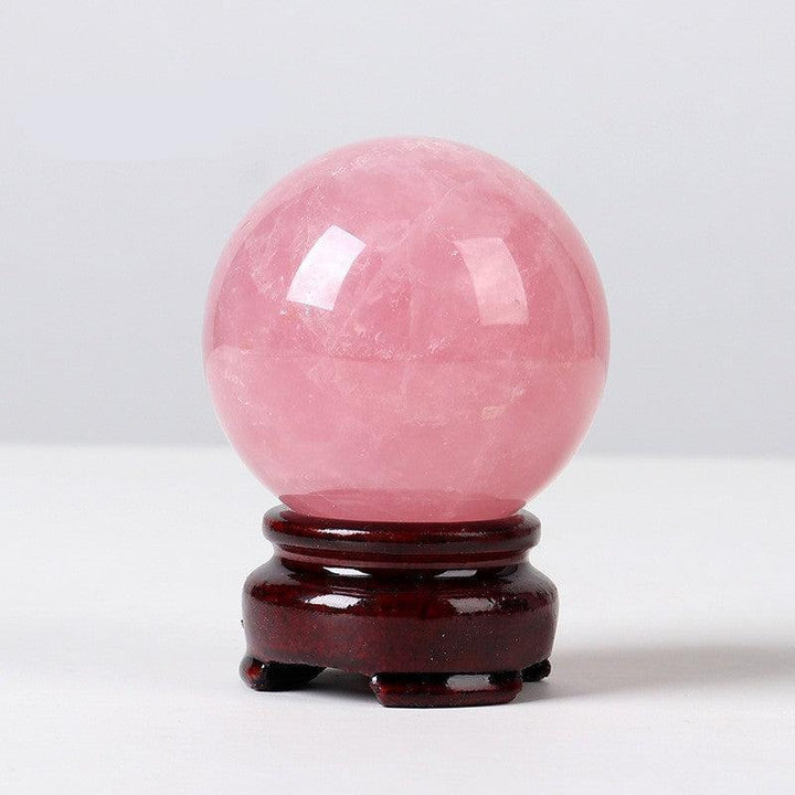 details of 5cm natural crystal ball ornament raw stone desktop crafts