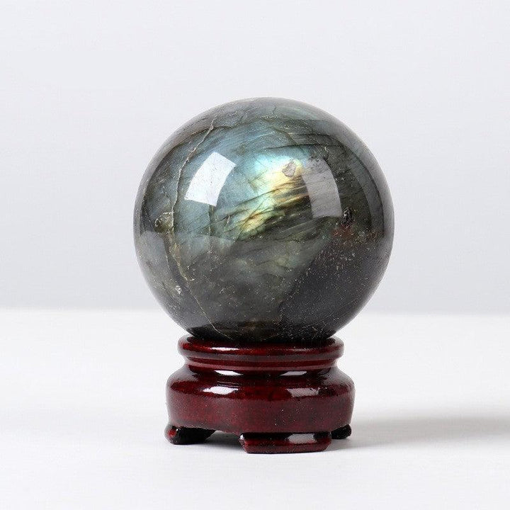 details of 5cm natural crystal ball ornament raw stone desktop crafts