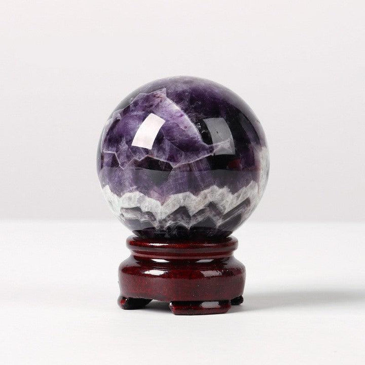 details of 5cm natural crystal ball ornament raw stone desktop crafts
