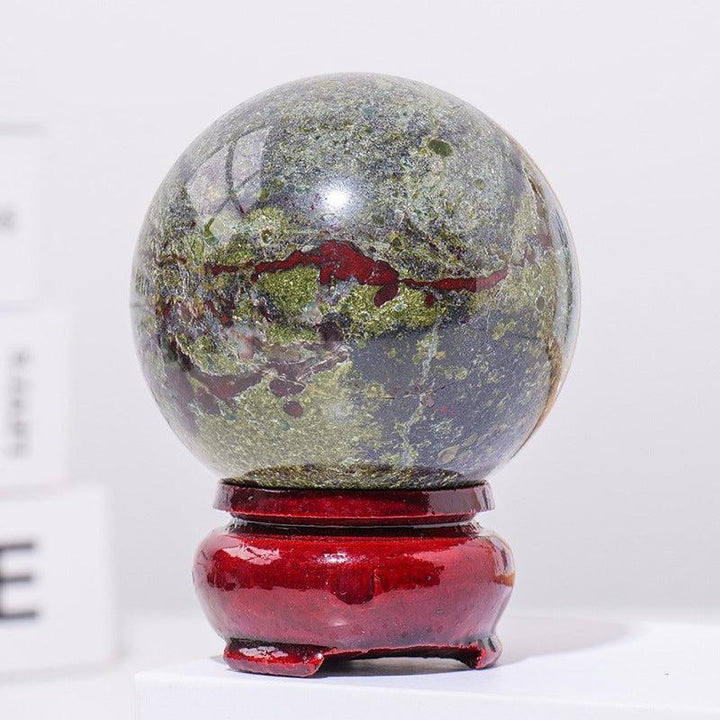 details of 5cm natural crystal ball ornament raw stone desktop crafts