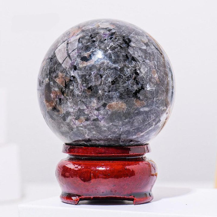 details of 5cm natural crystal ball ornament raw stone desktop crafts