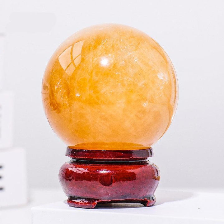 details of 5cm natural crystal ball ornament raw stone desktop crafts