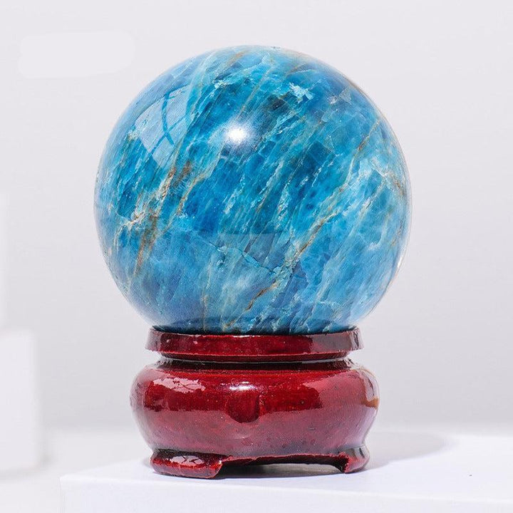 details of 5cm natural crystal ball ornament raw stone desktop crafts
