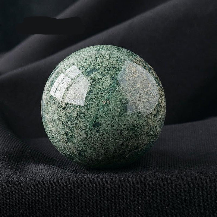 details of 5cm natural crystal ball ornament raw stone desktop crafts