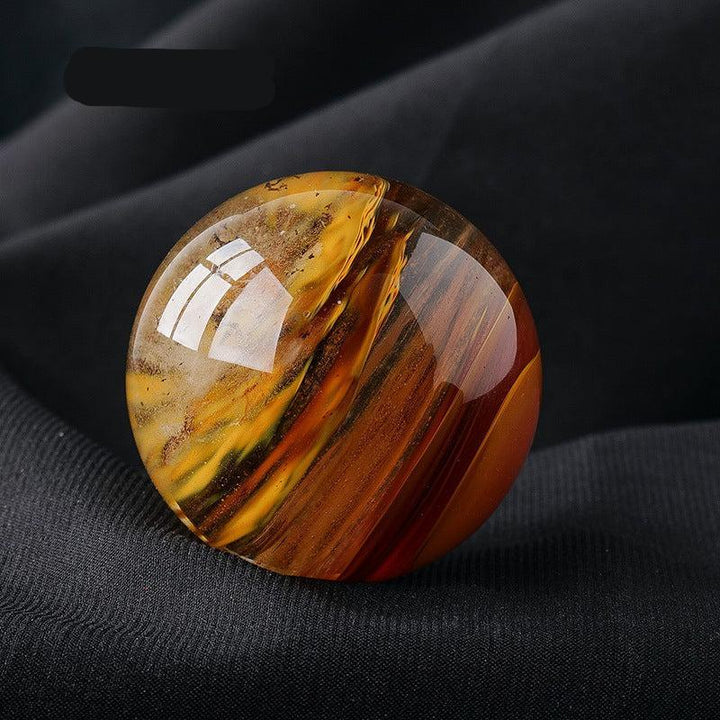 details of 5cm natural crystal ball ornament raw stone desktop crafts