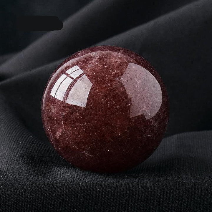 details of 5cm natural crystal ball ornament raw stone desktop crafts