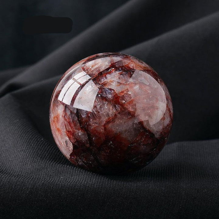 details of 5cm natural crystal ball ornament raw stone desktop crafts