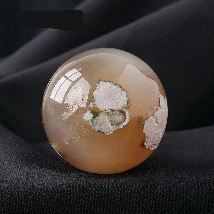 details of 5cm natural crystal ball ornament raw stone desktop crafts