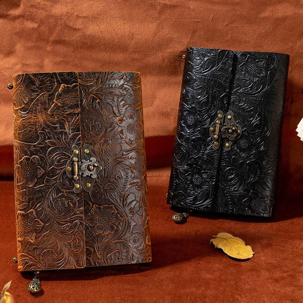 Vintage-Carved-Cowhide-Leather-Notebook-GothicStyle-1