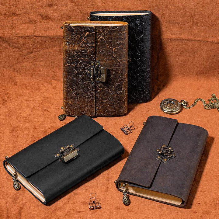 Vintage-Carved-Cowhide-Leather-Notebook-GothicStyle-2