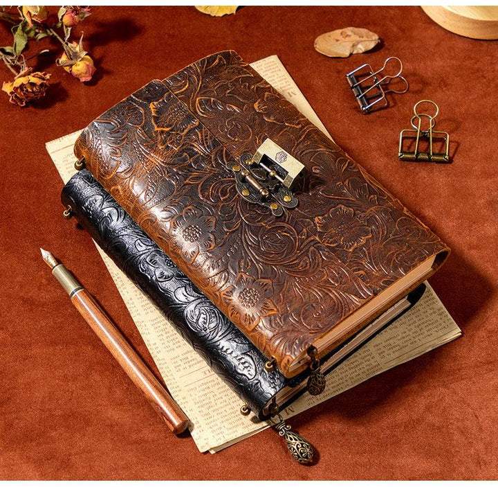 Vintage-Carved-Cowhide-Leather-Notebook-GothicStyle-5