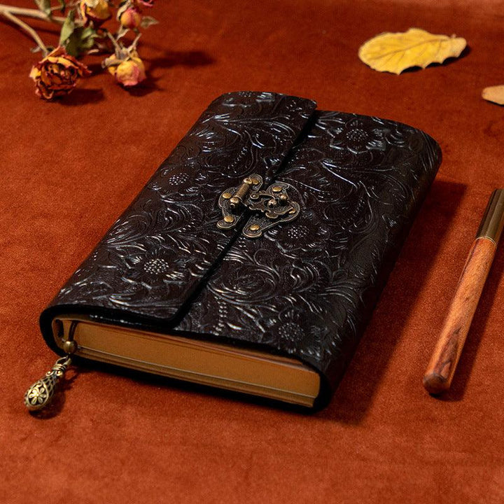 Vintage-Carved-Cowhide-Leather-Notebook-GothicStyle-Black-A1