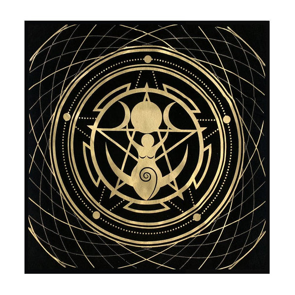 altar black tarot playmat witchcraft ritual supplies cloths