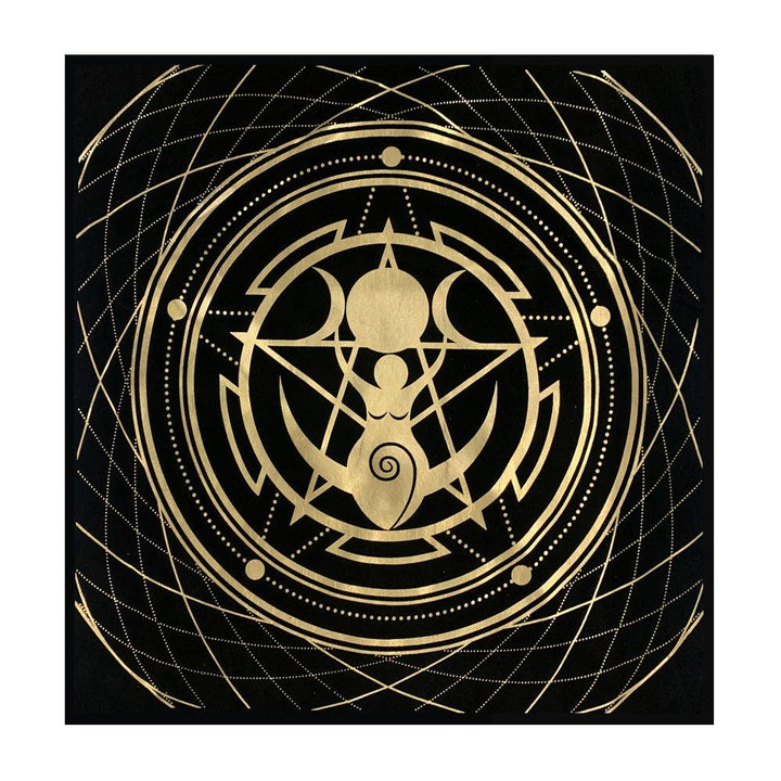 altar black tarot playmat witchcraft ritual supplies cloths