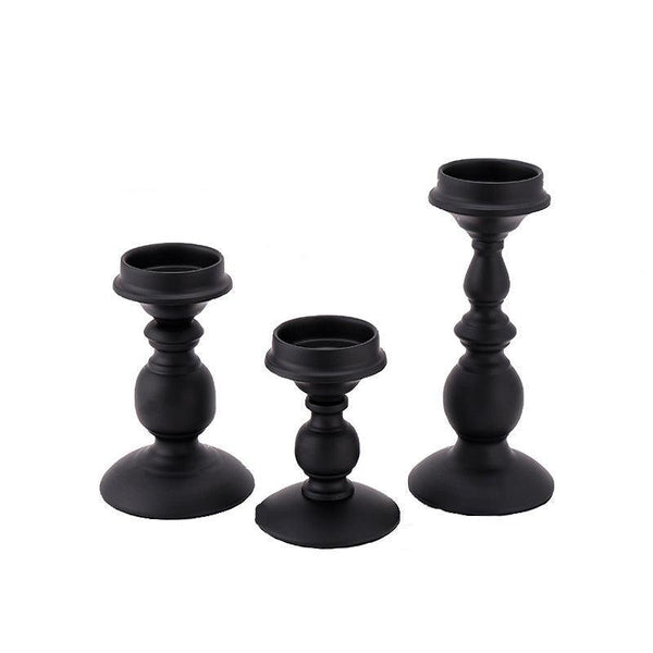 size of american gothic black vintage candle holder