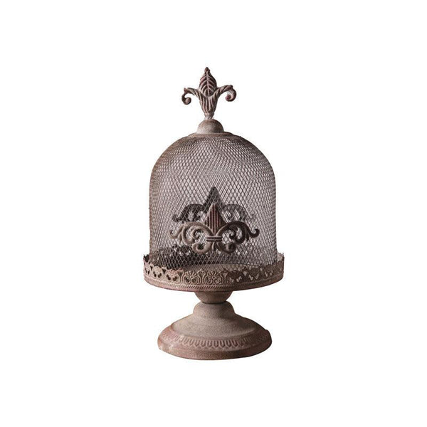 american industrial vintage iron birdcage candle holder