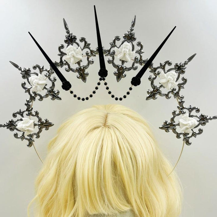 black halo hair bands angel hair accessories