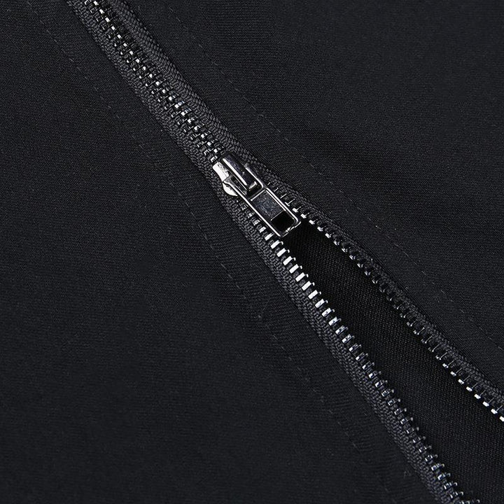 details of a black gothic steampunk half body dress
