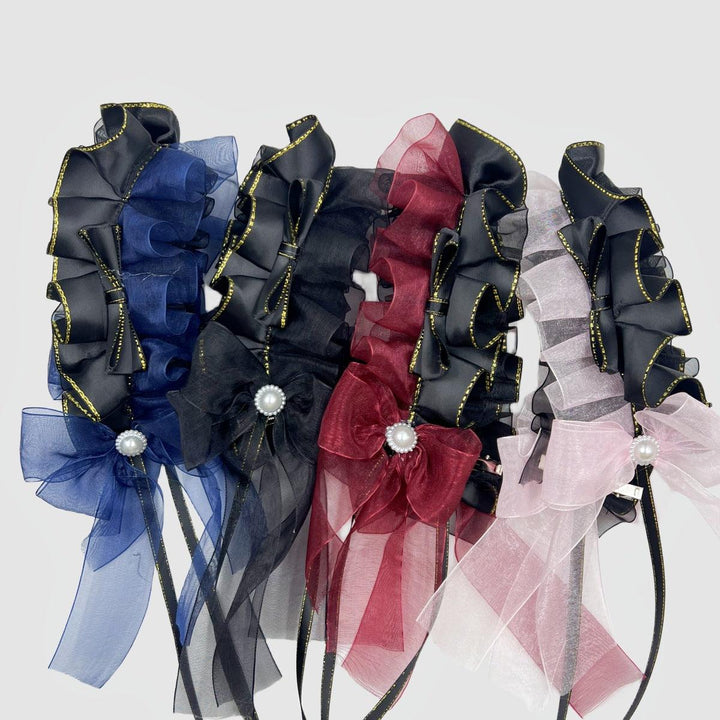 lolita headpiece gothic hair bands on the table.