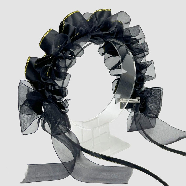 black lolita headpiece gothic hair band