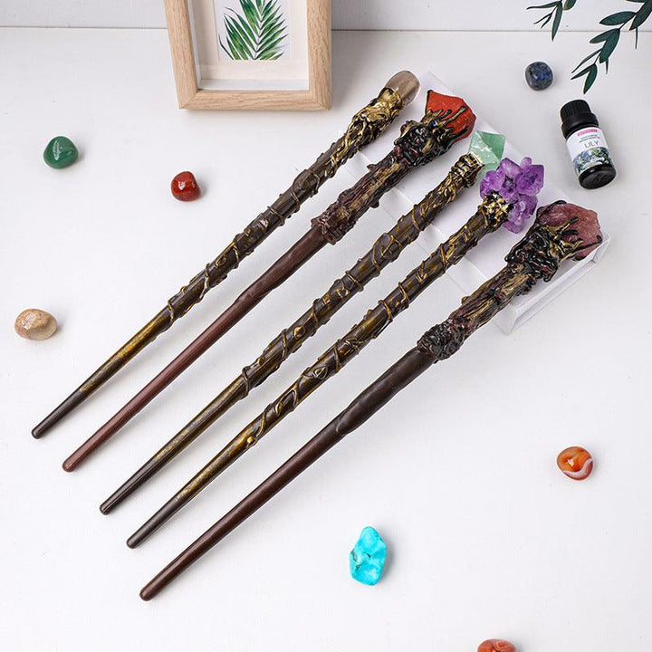 crystal magic wand wiccan vintage fairy wand