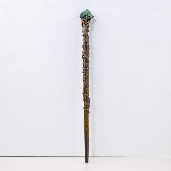 green fluorite crystal magic wand wiccan vintage fairy wand