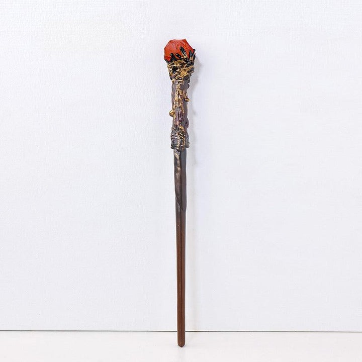 Red Agate crystal magic wand wiccan vintage fairy wand