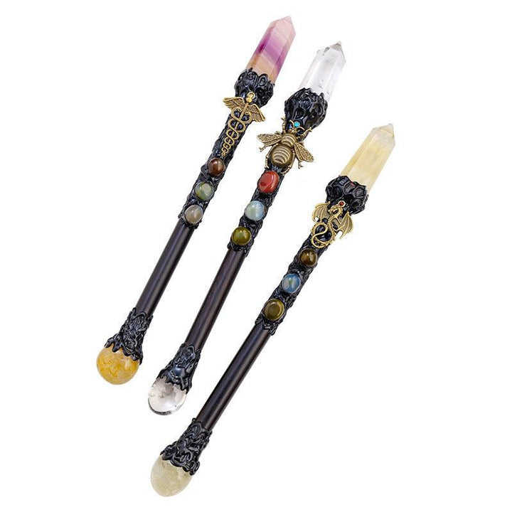 crystal magic wand witch energy crystal stick