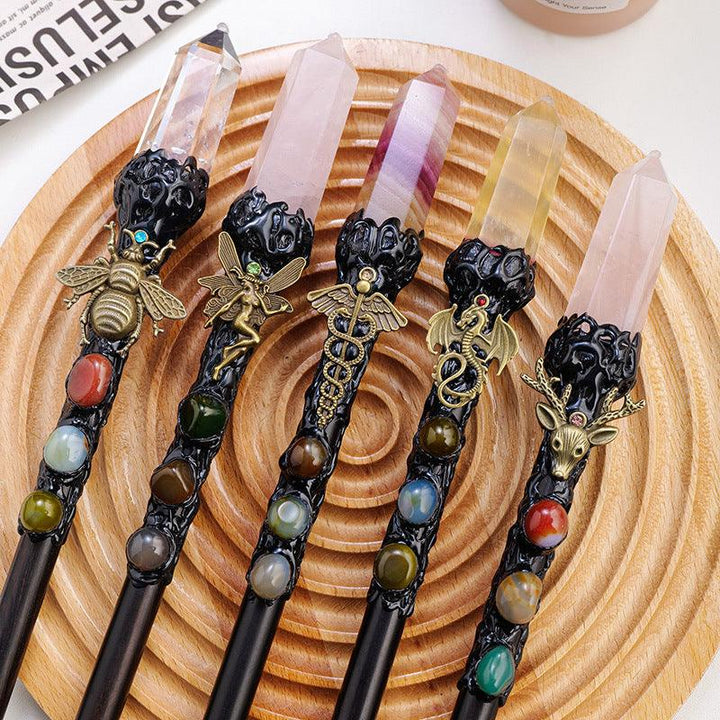 crystal magic wand witch energy crystal stick
