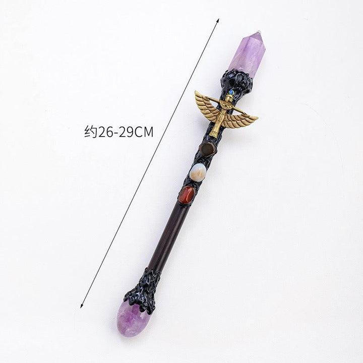size of crystal magic wand witch energy crystal stick