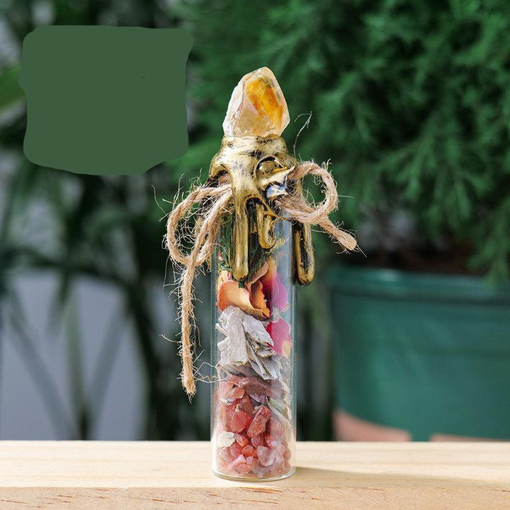 details of crystal stone magic bottle energy raw stone spell jars