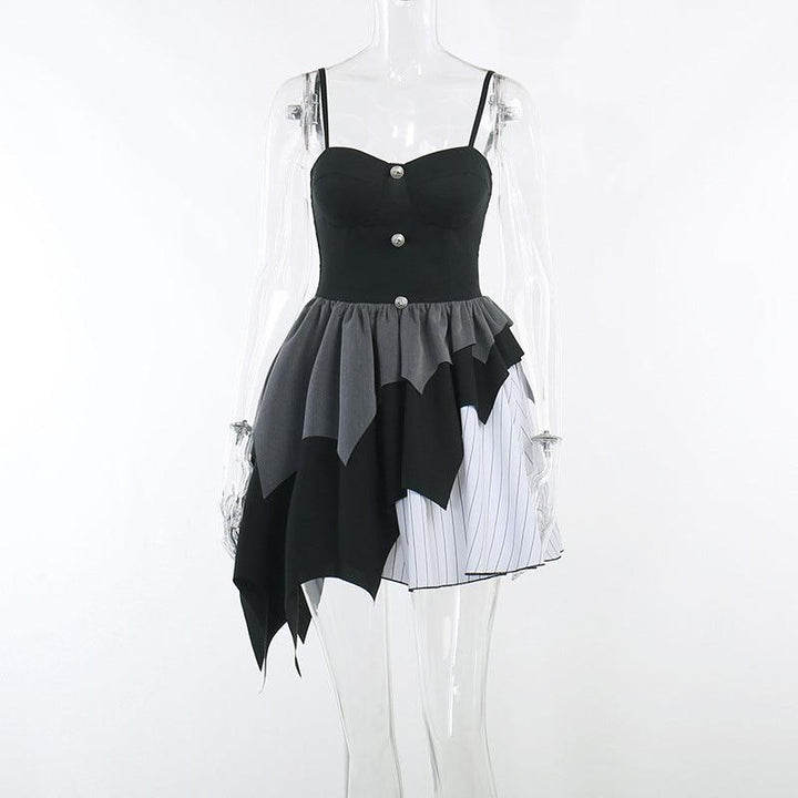 a-dark-sexy-black-and-white-gothic-batwing-sleeve-sleeveless-dress-07