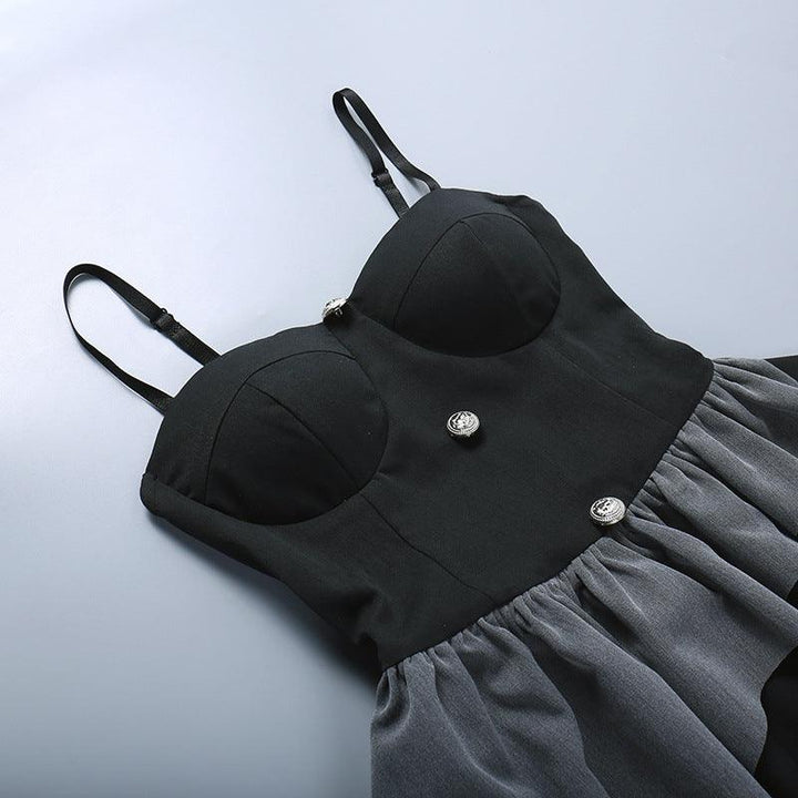 dark-sexy-black-and-white-gothic-batwing-sleeve-sleeveless-dress-15