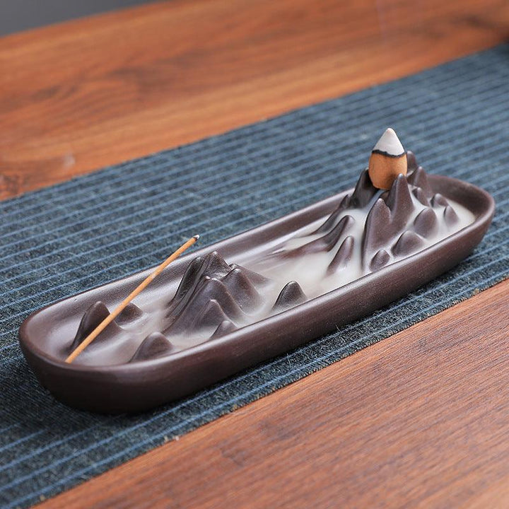 details of dragon fly under heaven backflow incense burner holder