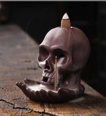 details of dragon fly under heaven backflow incense burner holder