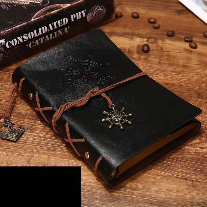 european-kraft-paper-pirate-book-notebook-black