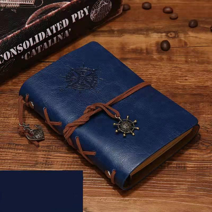 european-kraft-paper-pirate-book-notebook-blue