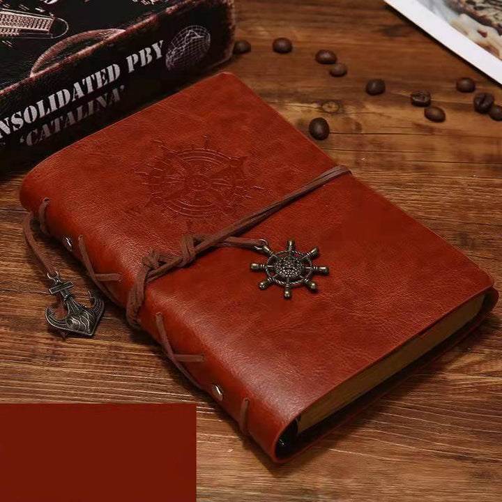 european-kraft-paper-pirate-book-notebook-red-brown