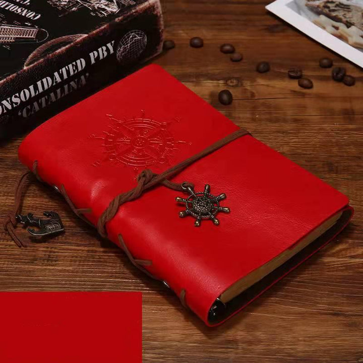 european-kraft-paper-pirate-book-notebook-red1