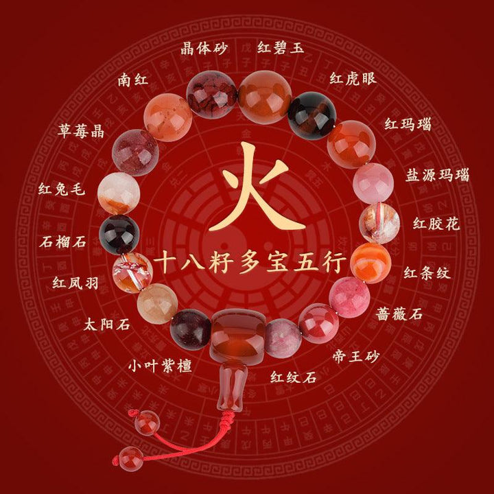details of fire element bracelet five elements crystal feng shui bracelet