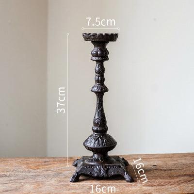 size of single head american country romantic iron candlestick