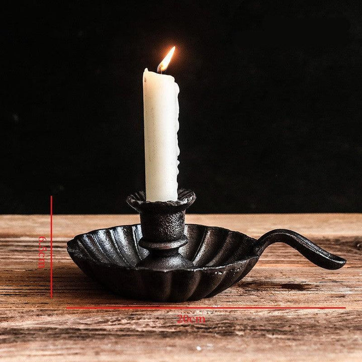 bowel american country romantic iron candlestick
