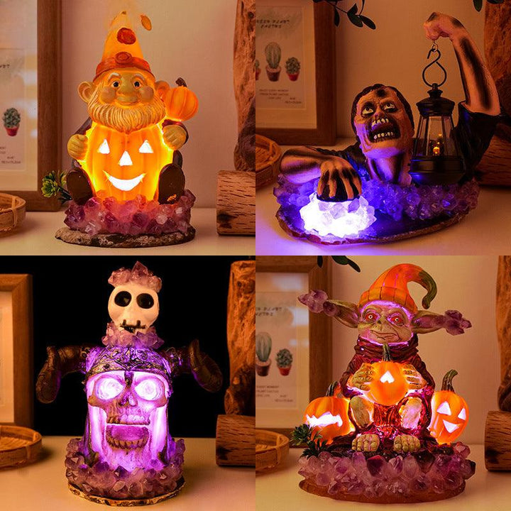 halloween crystal night light ambient decorative lamp