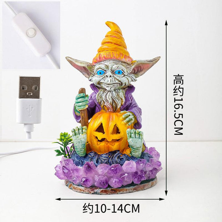 halloween crystal night light ambient decorative lamp